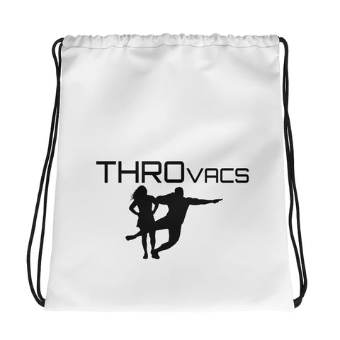 THROvacs Logo Drawstring bag