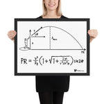 Projectile Equation - Framed poster