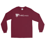 THROvacs Logo  Long Sleeve Shirt - White Ink