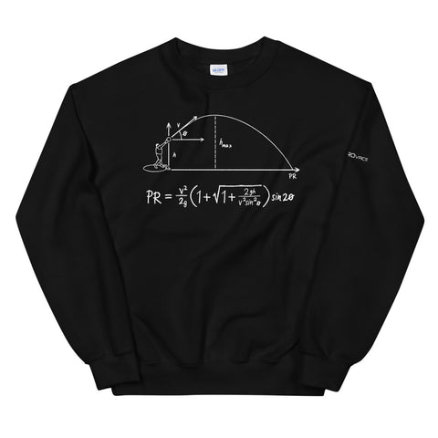 Projectile Equation Sweatshirt - White Ink