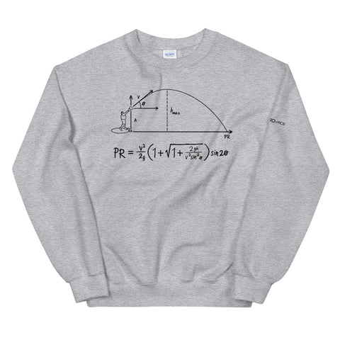 Projectile Equation Sweatshirt - Black Ink