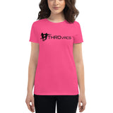 THROvacs Logo Women's T-shirt-  Black Ink